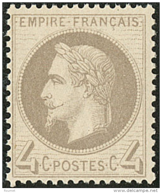 No 27II, Gris, Tr&egrave;s Frais. - TB - 1863-1870 Napoleon III With Laurels