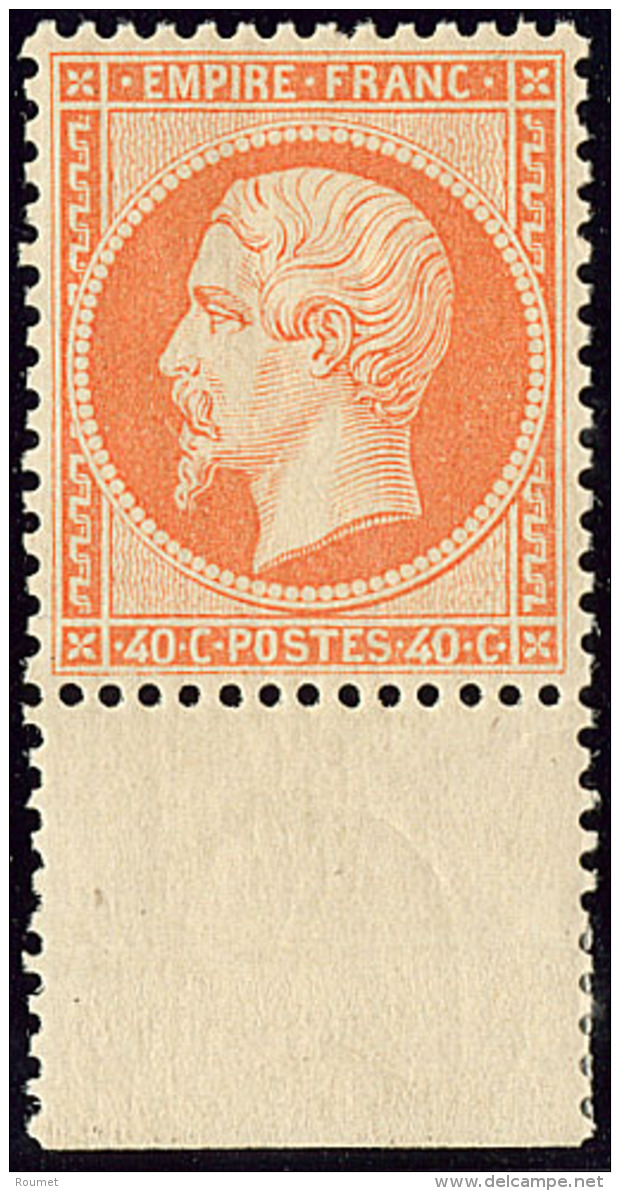 No 23c, Orange Vif, Bdf, Superbe. - RR - 1862 Napoleon III