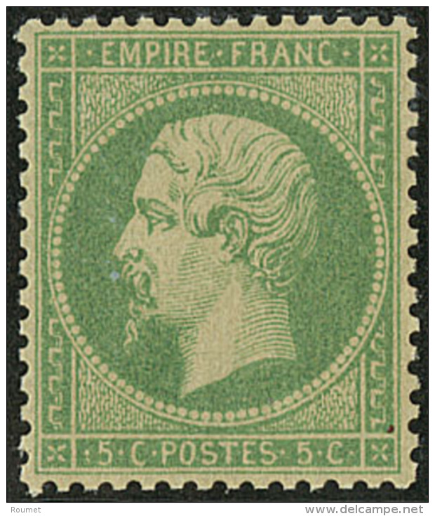 No 20a, Vert Jaune Sur Verd&acirc;tre, Tr&egrave;s Frais Et Bien Centr&eacute;. - TB - 1862 Napoleon III