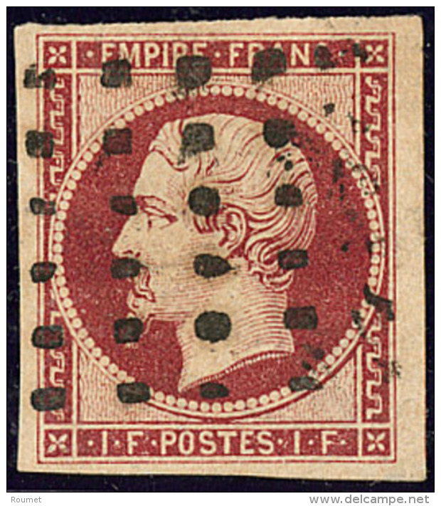 No 18b, Obl Gros Points, Aminci Mais TB D'aspect. - R - 1853-1860 Napoleon III