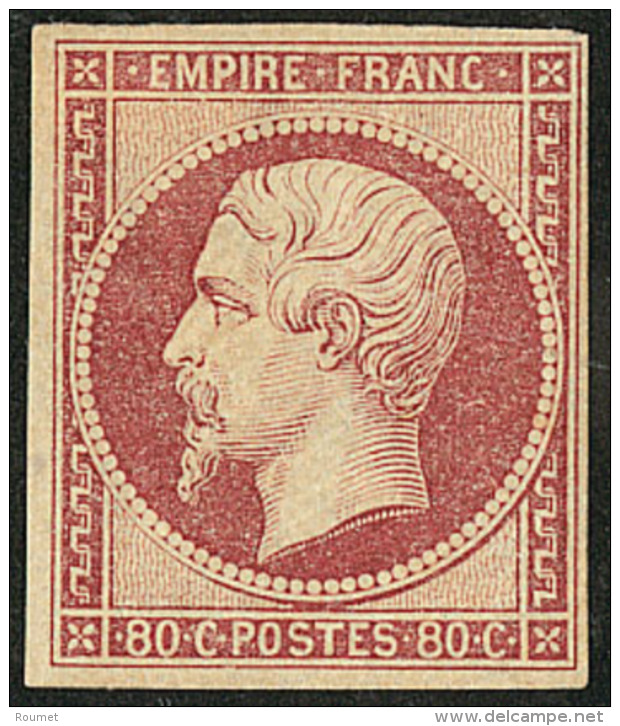 No 17A, Carmin, Jolie Pi&egrave;ce. - TB. - R - 1853-1860 Napoleon III