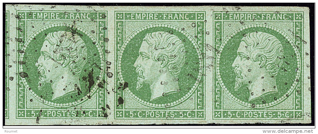 No 12, Bande De Trois, Deux Voisins, Obl Pc, Jolie Pi&egrave;ce. - TB - 1853-1860 Napoleon III