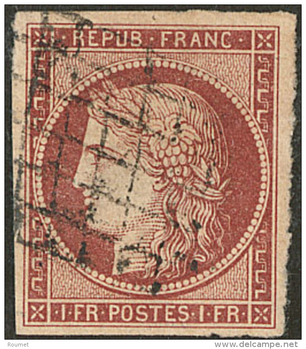 Rouge Brun. No 6A (Maury 7d), Obl Grille. - TB. - R - 1849-1850 Ceres
