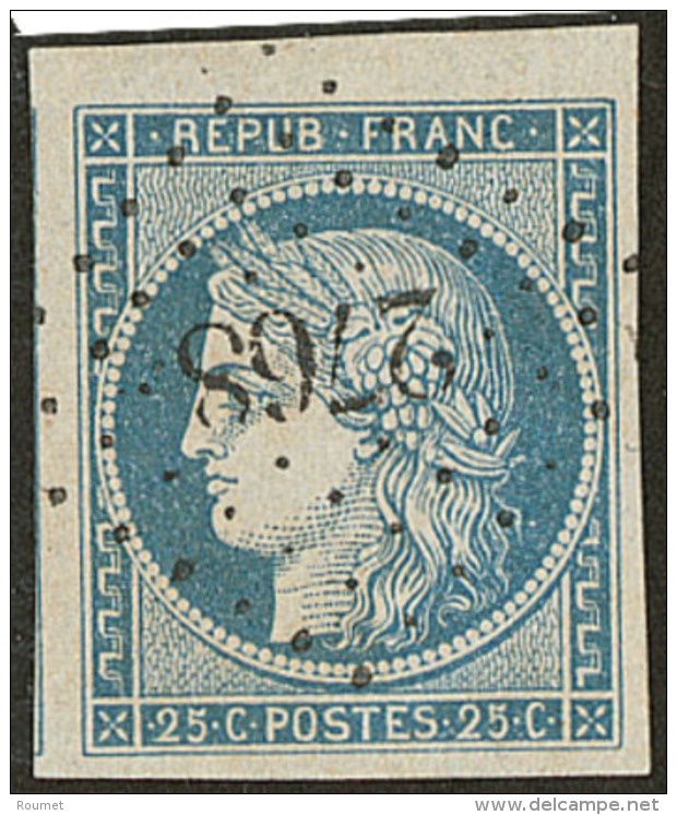 No 4a, Bleu Clair, Bdf + Un Voisin, Obl Pc 2768, Ex Choisi. - TB - 1849-1850 Ceres