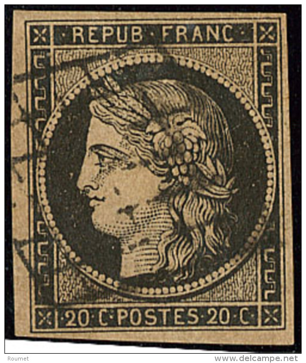 No 3b, Belle Nuance Fonc&eacute;e. - TB - 1849-1850 Ceres