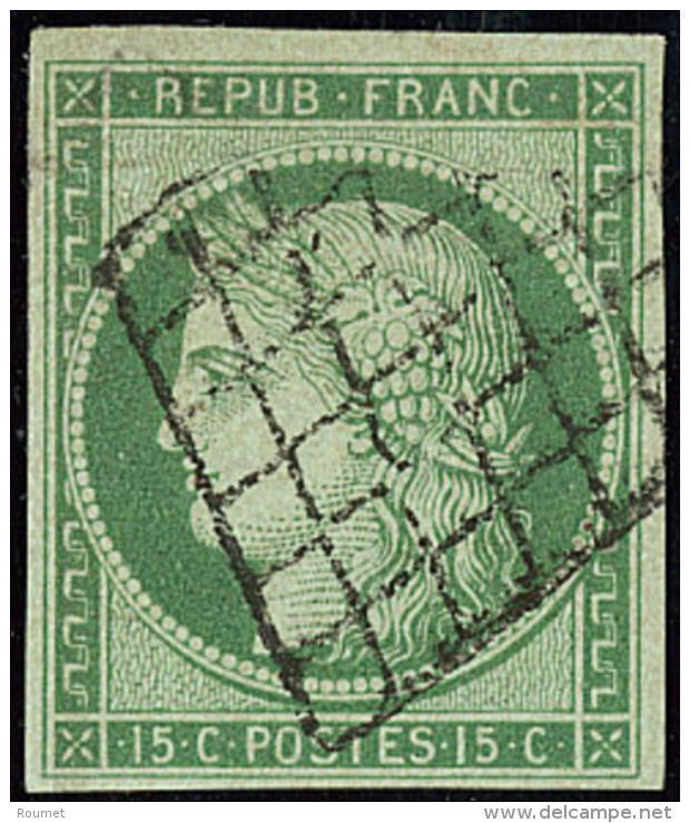 No 2, Obl Grille, Petites Marges Mais Jolie Pi&egrave;ce. - TB - 1849-1850 Cérès