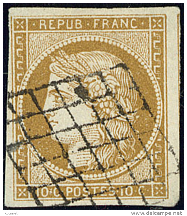 No 1c, Un Voisin, Obl Grille, Jolie Pi&egrave;ce. - TB - 1849-1850 Ceres