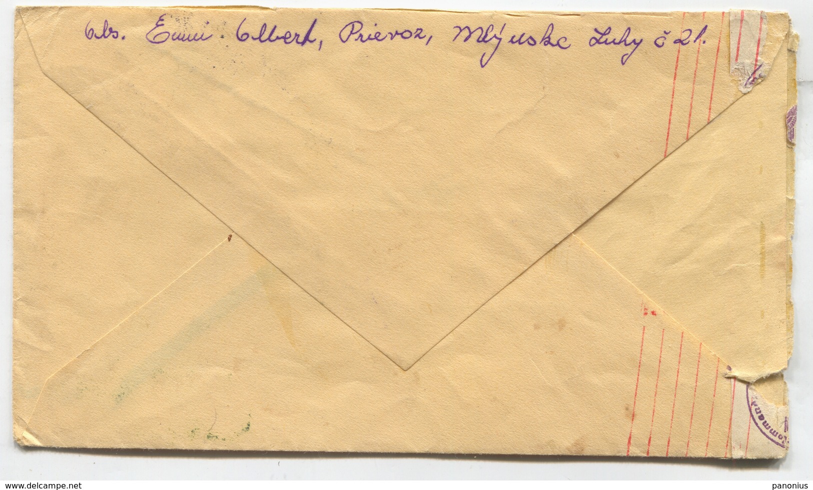 SLOVAKIA BRATISLAVA, LETTER FOR AUSTRIA 1943. GERMANY WW2 CENSURA - Usados