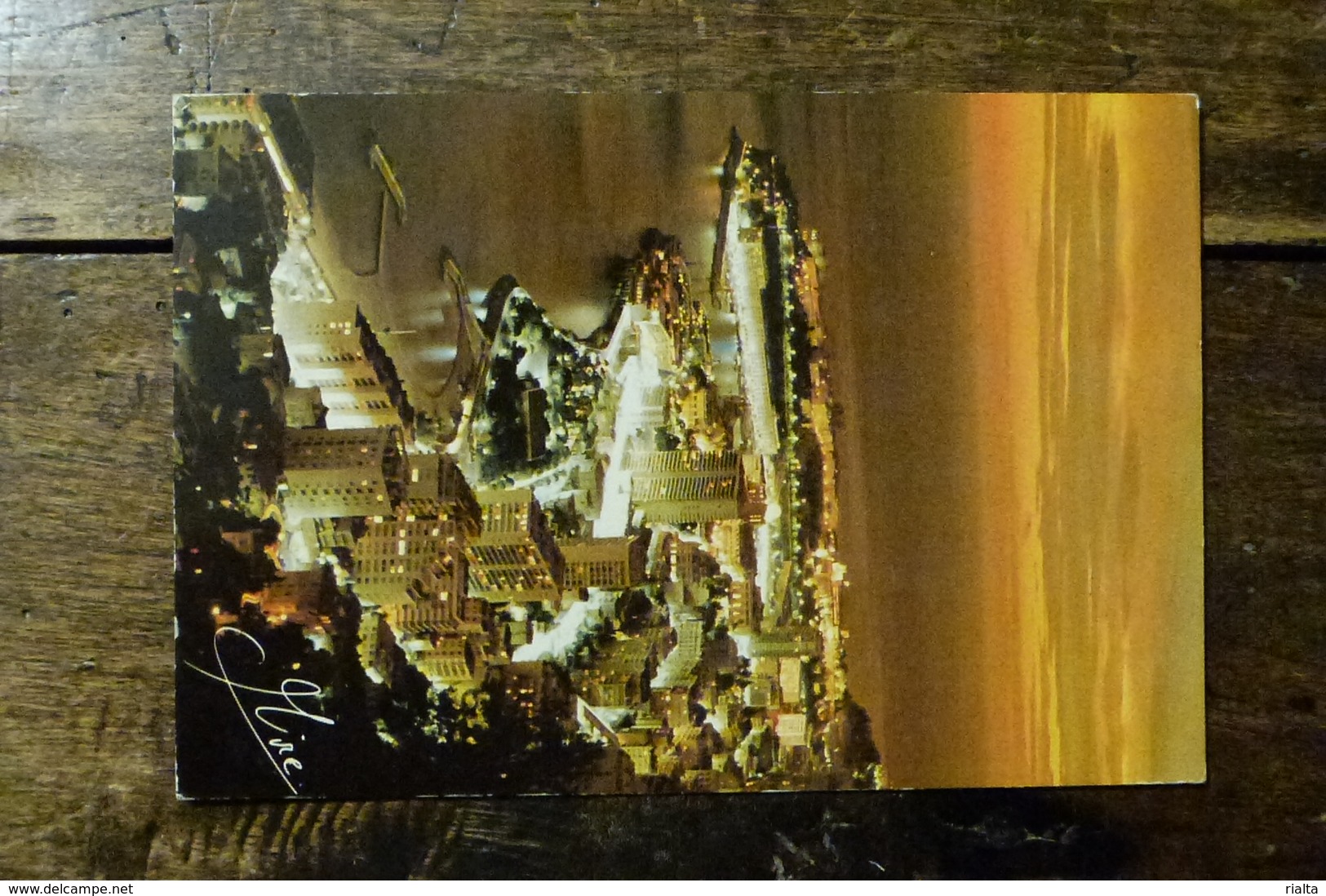 MONACO, CREPUSCULE SUR LA PRINCIPAUTE, 1986 + TIMBRE - Multi-vues, Vues Panoramiques