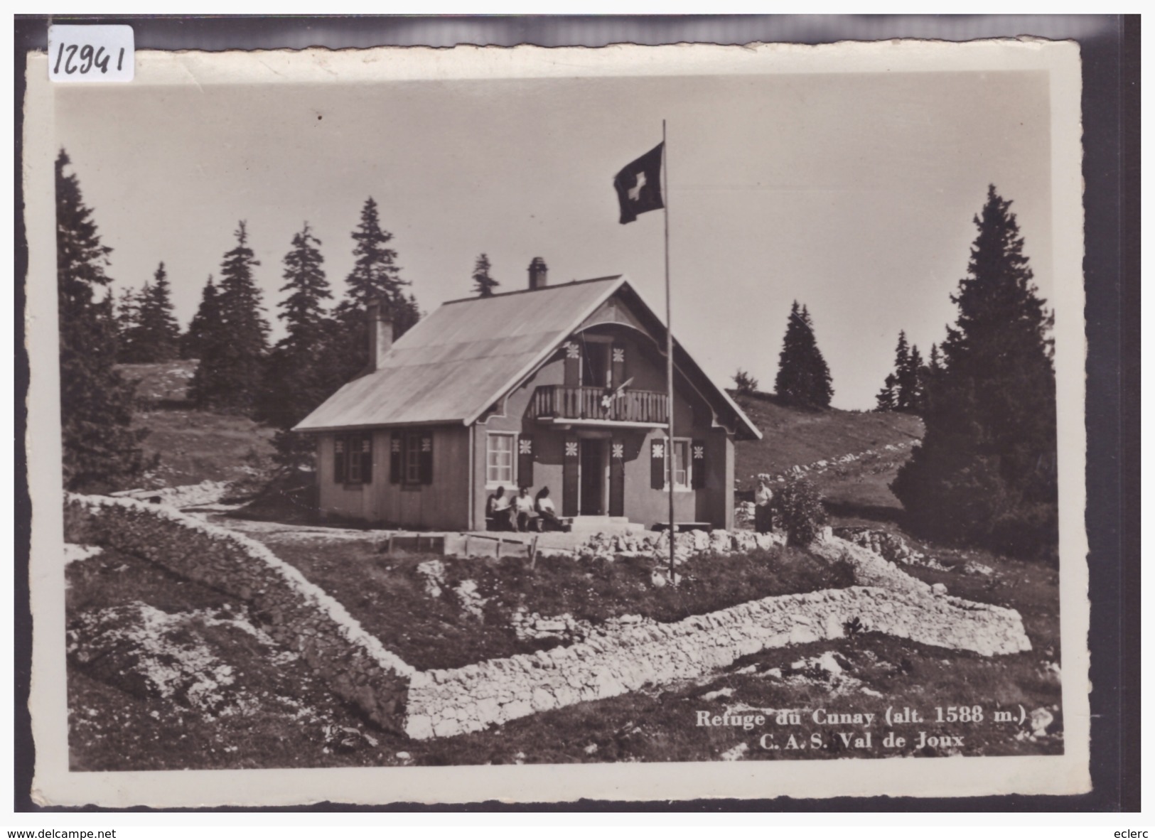 FORMAT 10x15 Cm - DISTRICT DE LA VALLEE - REFUGE DU CUNAY - C.A.S. VAL DE JOUX - TB - Autres & Non Classés