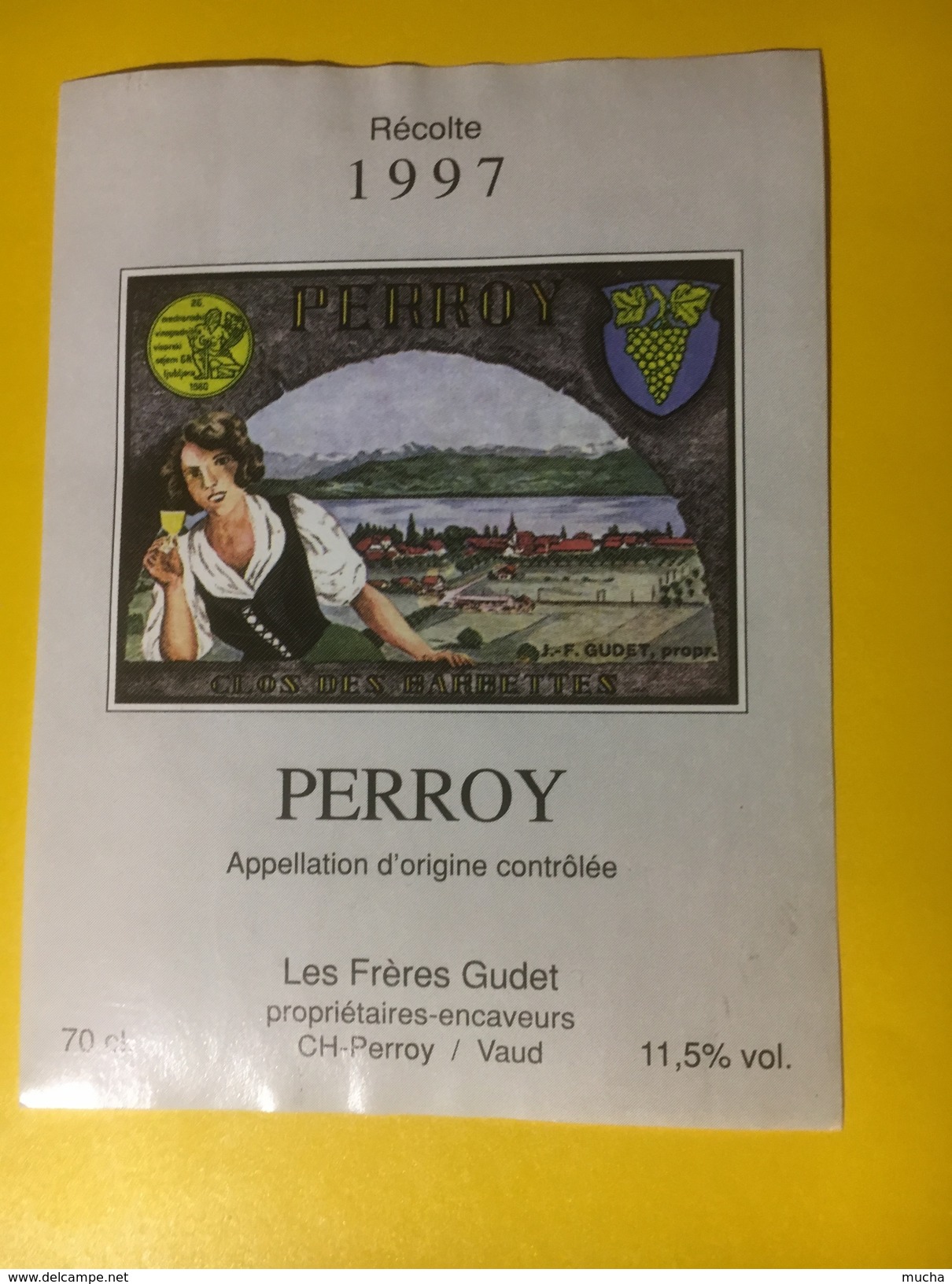 3003  -  Suisse Vaud Perroy 1997 Gudet - Autres & Non Classés