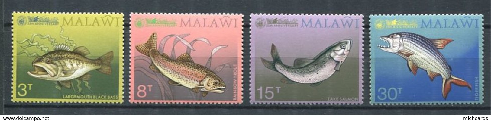 185 MALAWI 1974 - Yvert 213/16 - Poisson  - Neuf ** (MNH) Sans Trace De Charniere - Malawi (1964-...)