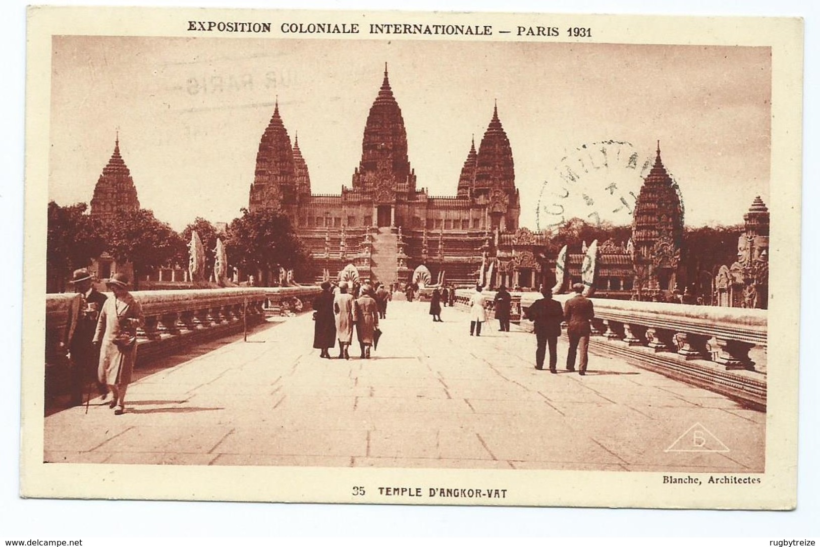 2274 - Lot de 6 Cartes Expo Exposition Coloniale Internationale 1931 et Arts décoratifs 1925 Zoo Autruche Temple Angkor