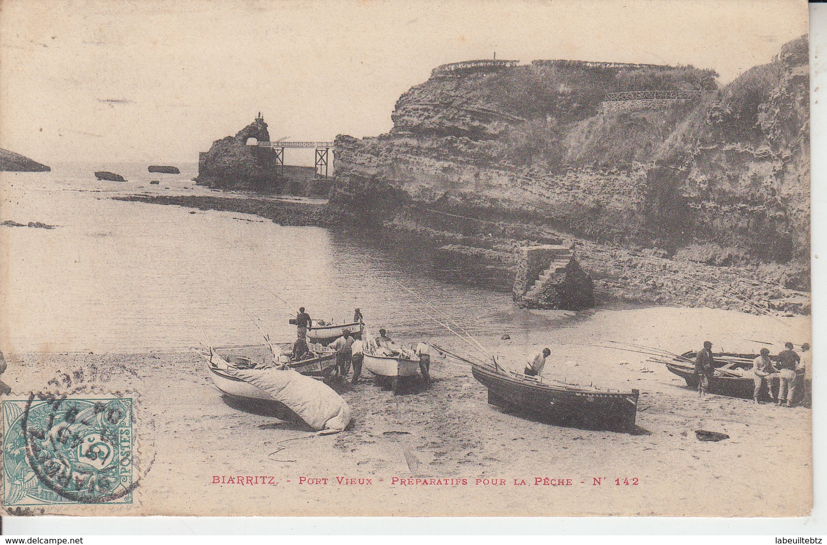 PAYS BASQUE - BIARRITZ - Port Vieux - Préparatifs Pour La Pêche  PRIX FIXE - Biarritz