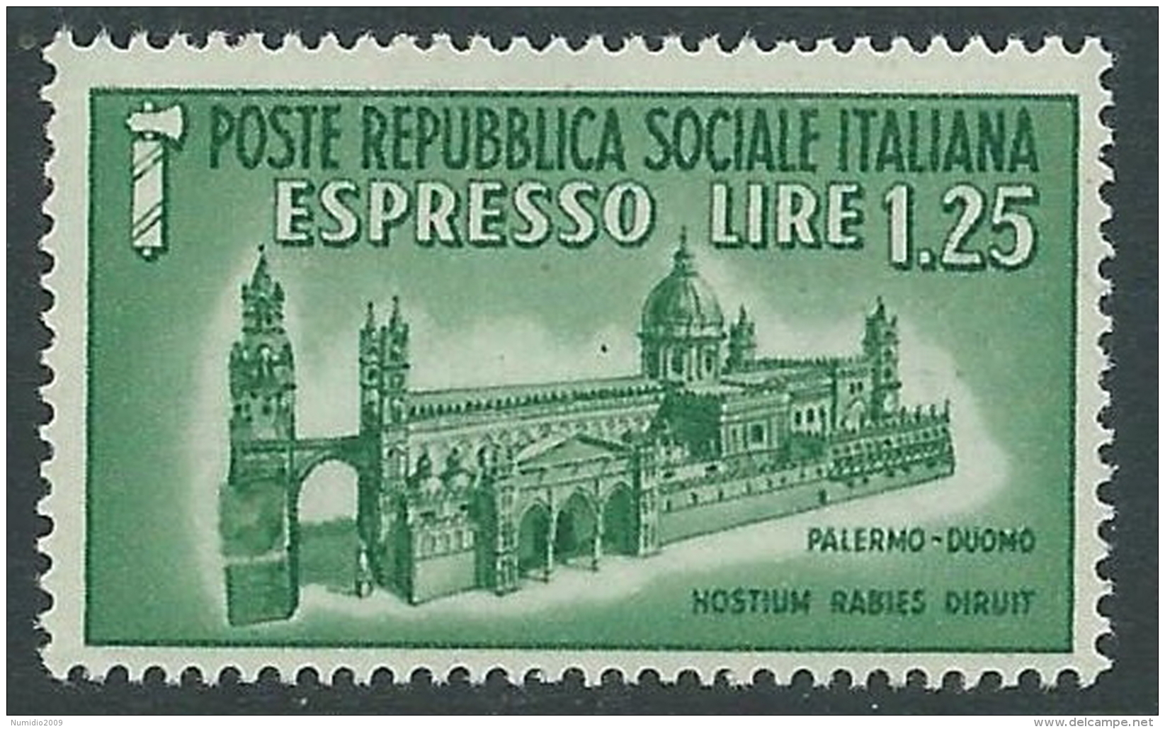 1944 RSI ESPRESSO DUOMO DI PALERMO MNH ** - P48 - Posta Espresso