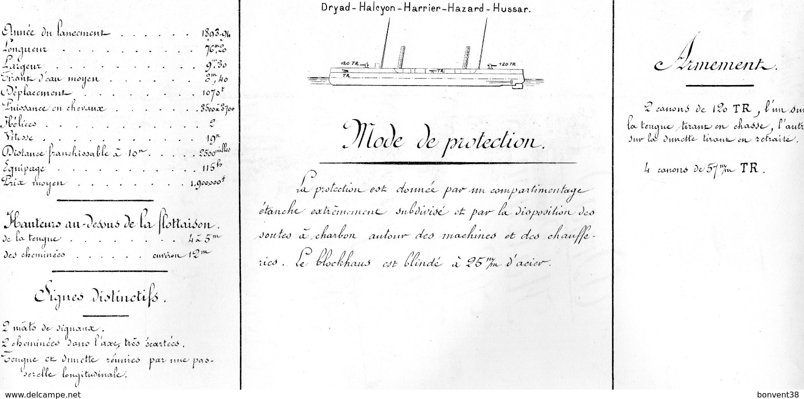 Livret De Marine De Guerre - ANGLETERRE - 3F - HALCYON - Collections