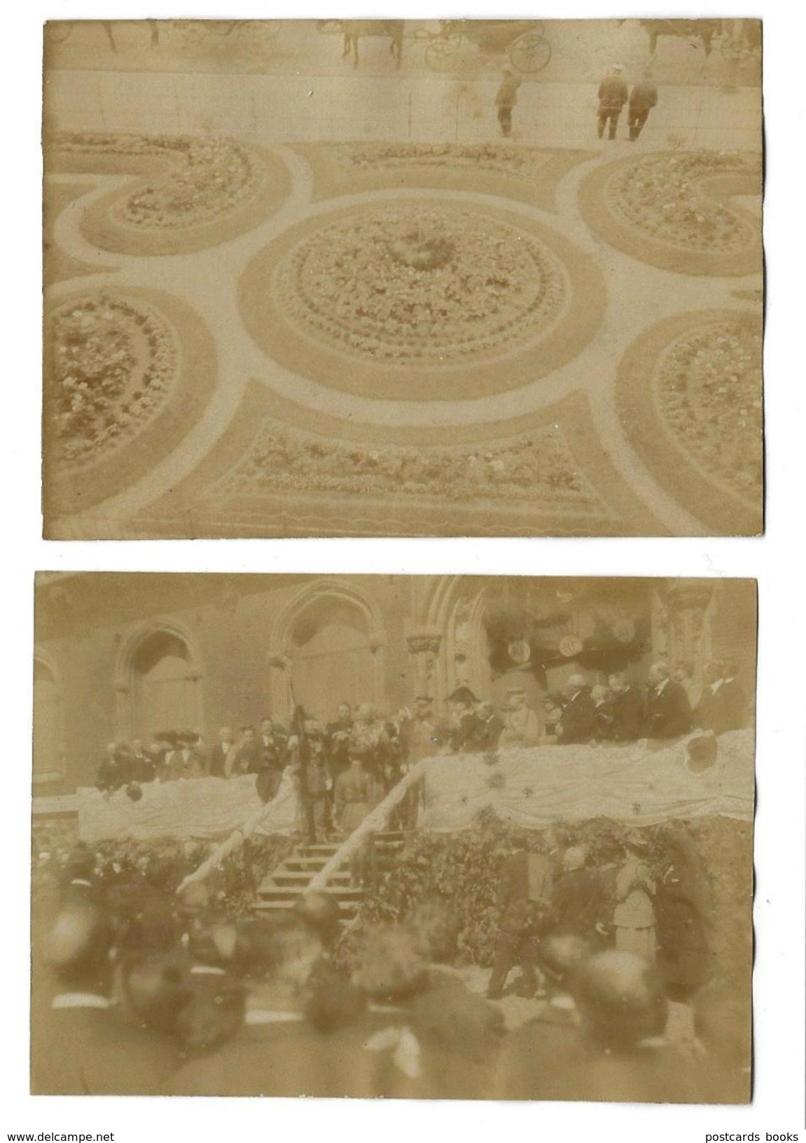 Cérémonie Militaire CALAIS Military Ceremony. Set Of 2 REAL PHOTOS France 1900s - Anciennes (Av. 1900)