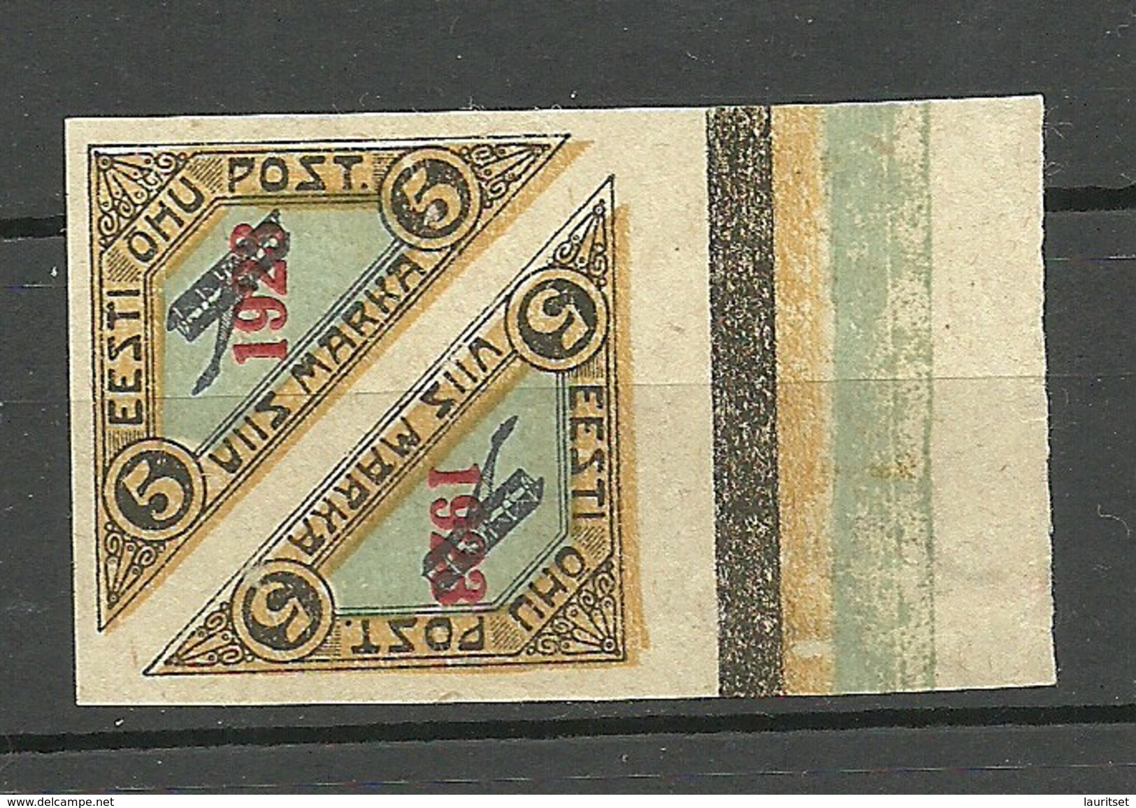 Estonia Estonie 1923 Michel 41 In Pair + Nice Margin MNH - Estonia