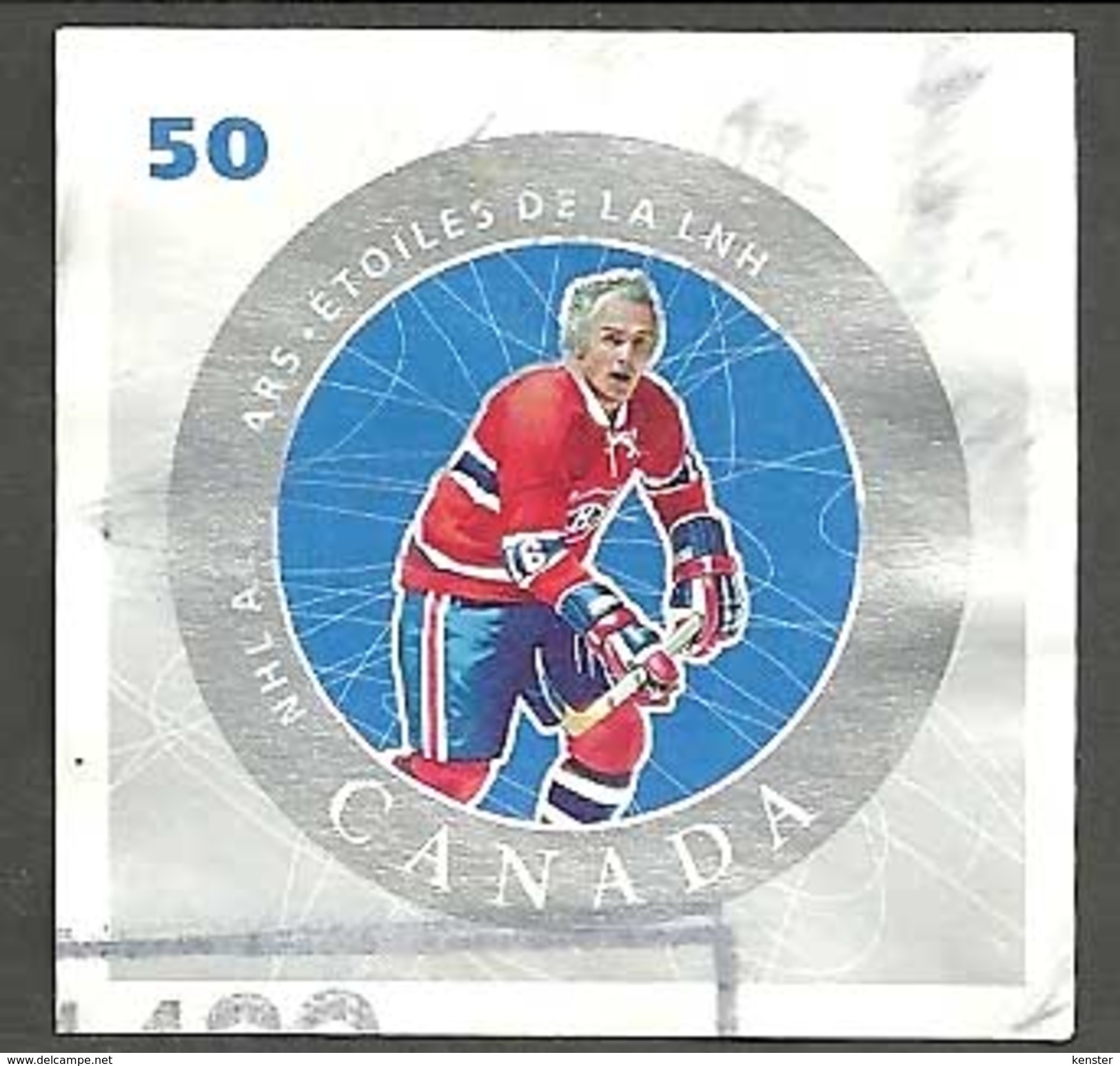 Sc. #2086a NHL All-Stars, Henri Richard Booklet Single Used 2005 K742 - Oblitérés