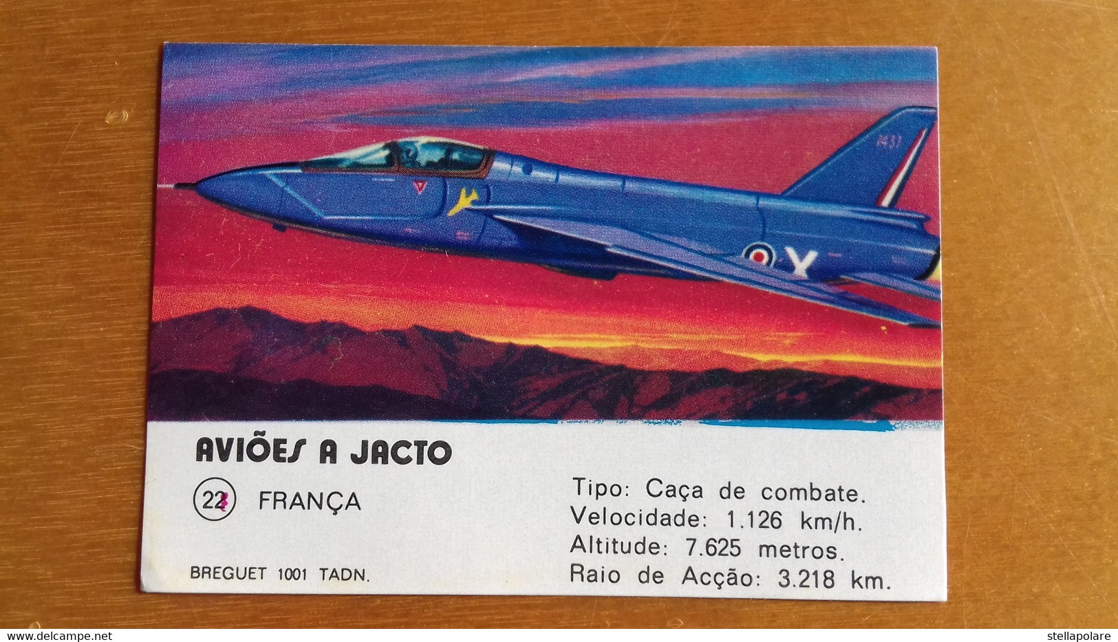 PIRATA BUBBLE GUM CARDS  - JETS -  BREGUET 1001 TADN (FRANCE) N. 22 - Other & Unclassified