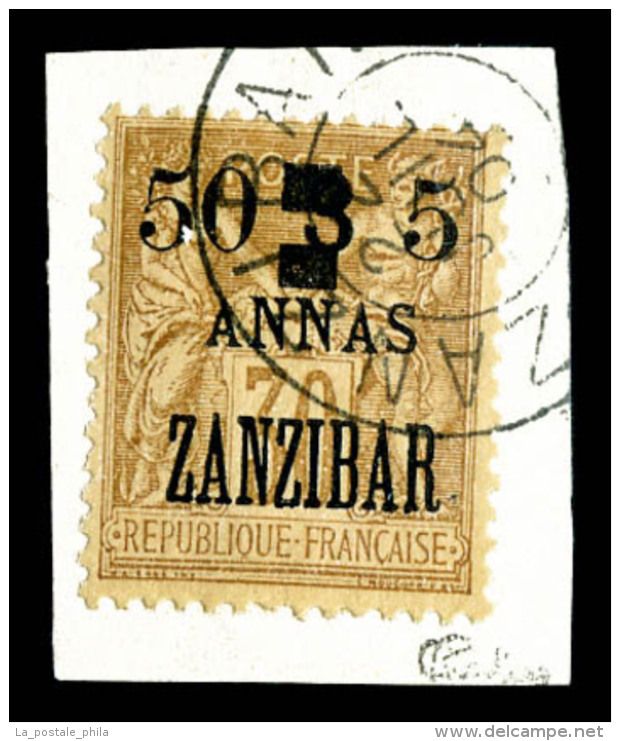 O N&deg;59, 50 Et 5 Sur 3a Sur 30c. SUP (sign&eacute; Calves/certificat)    Qualit&eacute;: O   Cote: 1400 Euros - Used Stamps