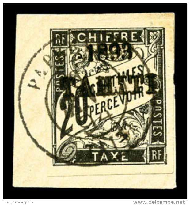 O N&deg;21, 20c Noir, Tr&egrave;s Jolie Pi&egrave;ce (sign&eacute; Calves/Margues/certificat)    Qualit&eacute;: O ... - Used Stamps