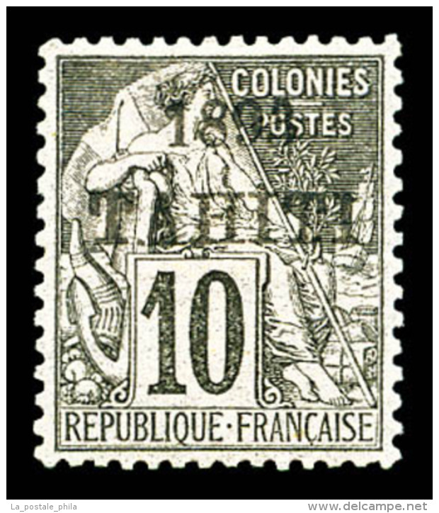 * N&deg;23, 10c Noir Sur Lilas, Tr&egrave;s Bon Centrage. TTB (sign&eacute; Calves/Scheller/certificat)   ... - Unused Stamps