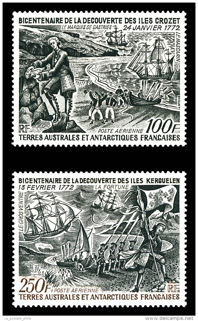 ** N&deg;27/28, Paire Decouverte Iles Crozet Et Kerguelen, TB    Qualit&eacute;: **   Cote: 211 Euros - Airmail