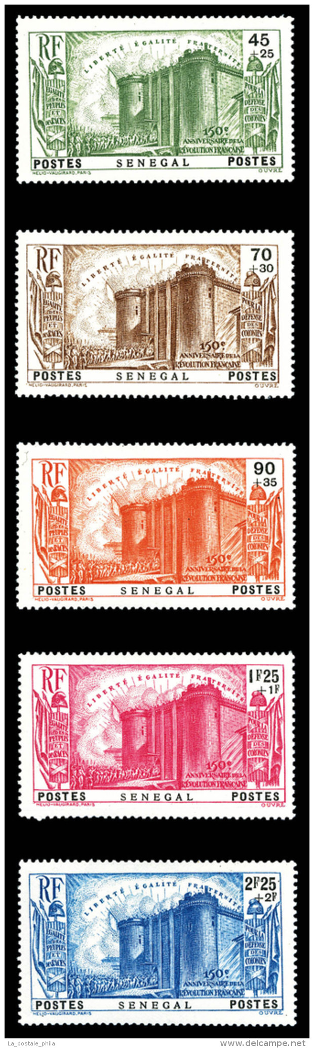 * N&deg;155/59, S&eacute;rie R&eacute;volution, TB    Qualit&eacute;: *   Cote: 60 Euros - Unused Stamps