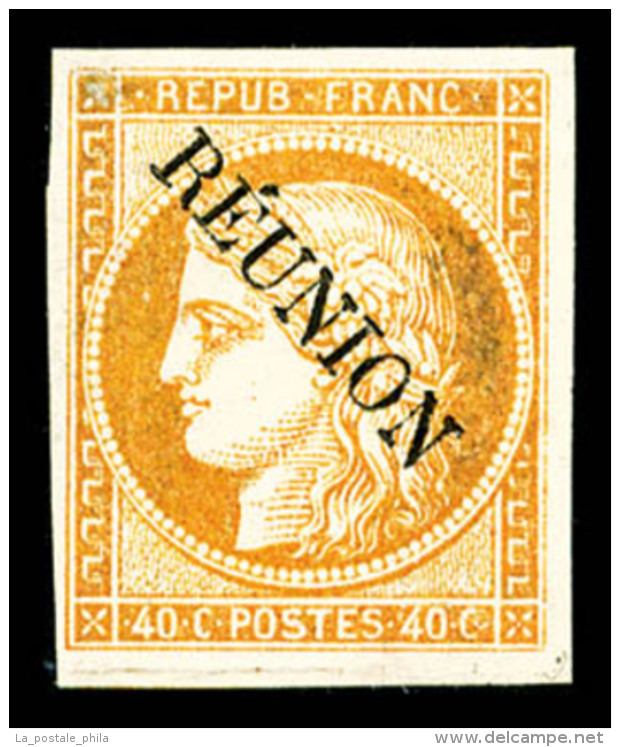 * N&deg;11, 40c Orange, Gomme Partielle, TB (sign&eacute;/certificat)    Qualit&eacute;: *   Cote: 650 Euros - Unused Stamps