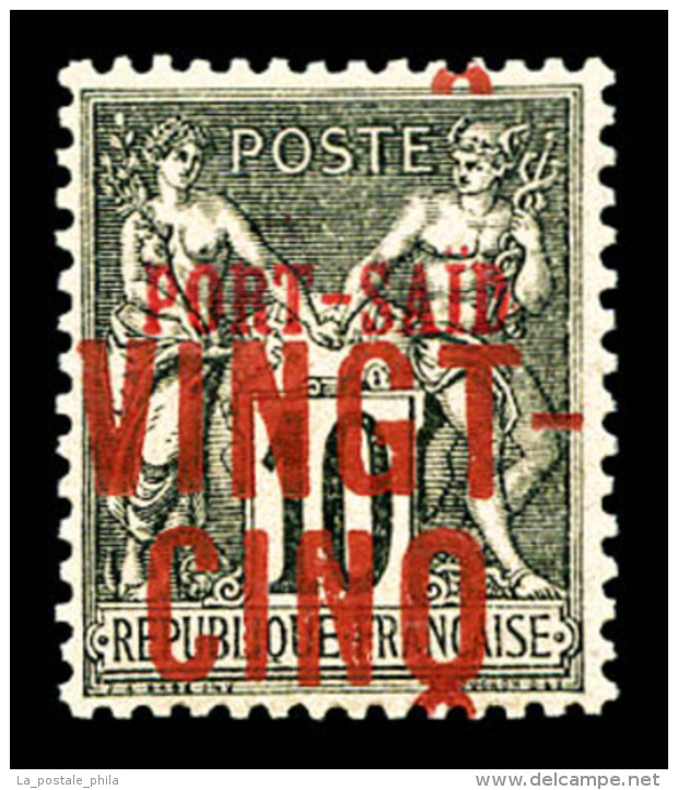 ** N&deg;19B, VINGT-CINQ Sur 10c, SUP    Qualit&eacute;: **   Cote: 225 Euros - Unused Stamps