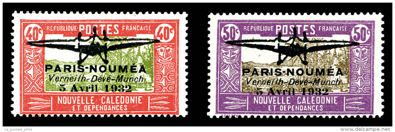 * N&deg;1/2, 40c Rouge Et Olive Et 50c Lilas Et S&eacute;pia, La Paire TTB (sign&eacute;/certificat)   ... - Unused Stamps
