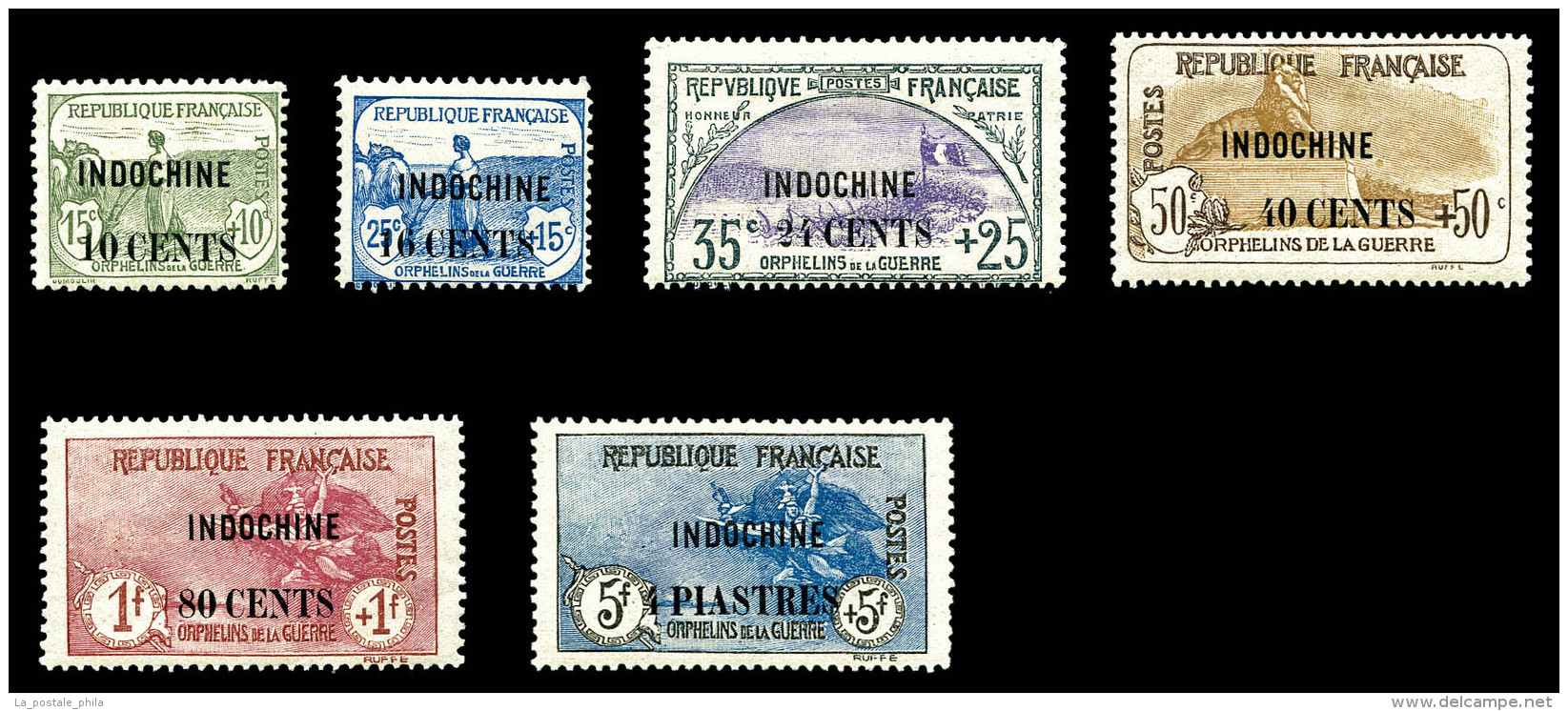 * N&deg;90/95, S&eacute;rie Orphelins TB    Qualit&eacute;: *   Cote: 350 Euros - Unused Stamps