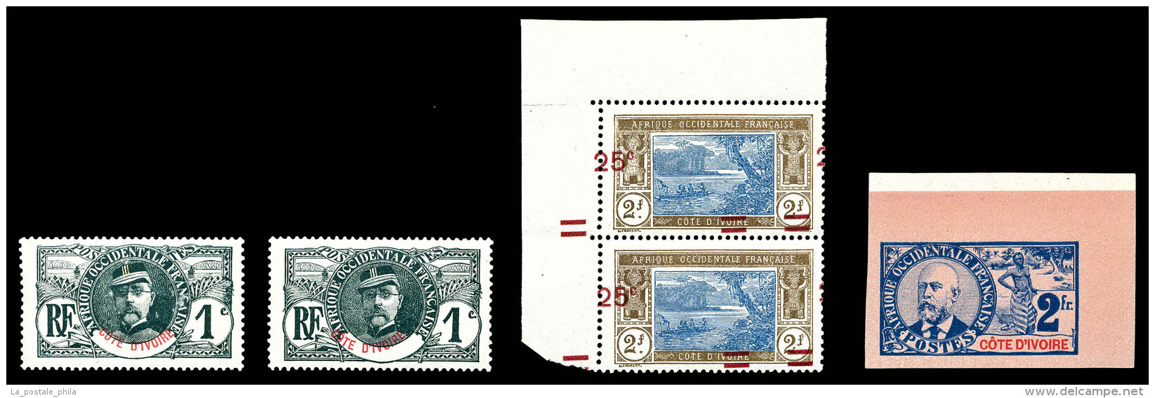 * Ensemble De Vari&eacute;t&eacute;s: N&deg;34a Non Dentel&eacute;, 21b L&eacute;gende Tr&egrave;s... - Unused Stamps