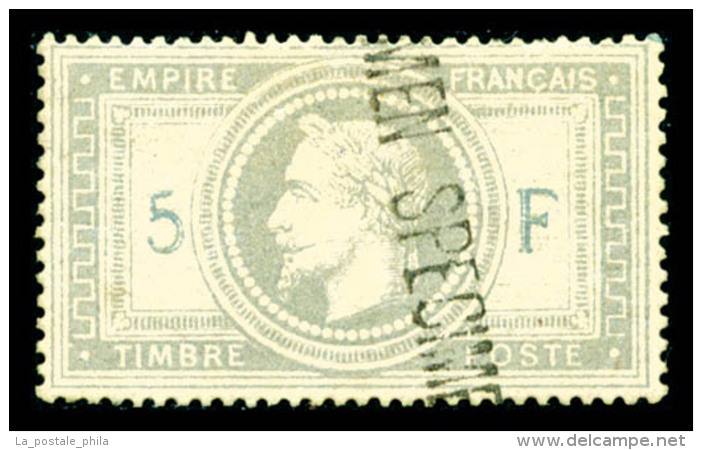 * N&deg;33h, 5F Violet-gris Surcharg&eacute; 'SPECIMEN' Verticalement, R.R.R Et SUPERBE (sign&eacute;... - 1863-1870 Napoleon III With Laurels
