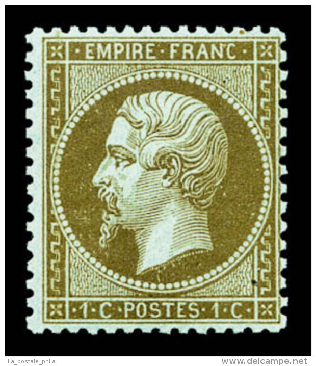 ** N&deg;19b, 1c Mordor&eacute;, Frais. SUP (certificat)    Qualit&eacute;: **   Cote: 400 Euros - 1862 Napoleone III