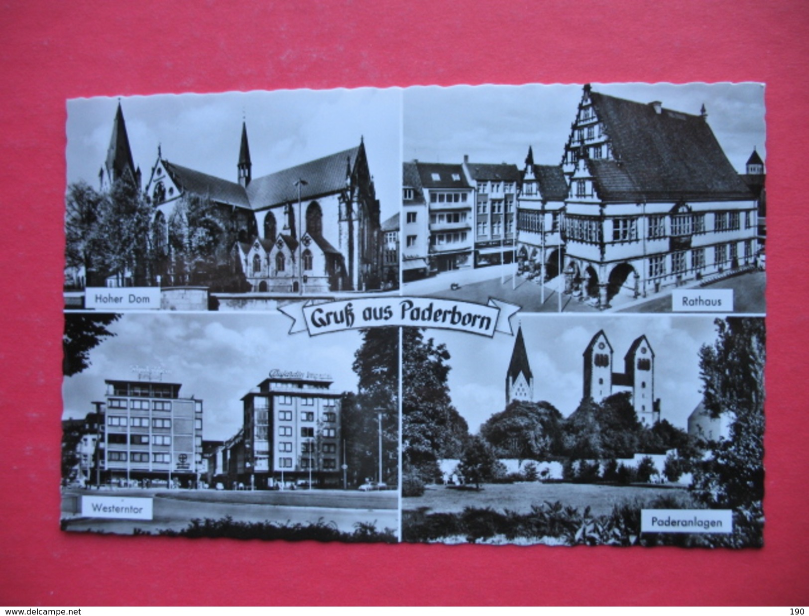 PADERBORN:Hoher Dom,Westerntor,Paderanlagen,Rathaus - Paderborn