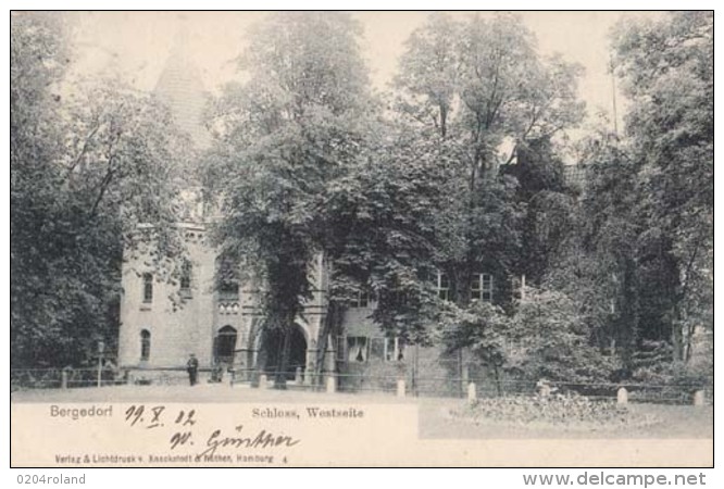 Allemagne - Bergedorf  - Schloss, Westseite  - Carte Précurseur  : Achat Immédiat - Bergedorf