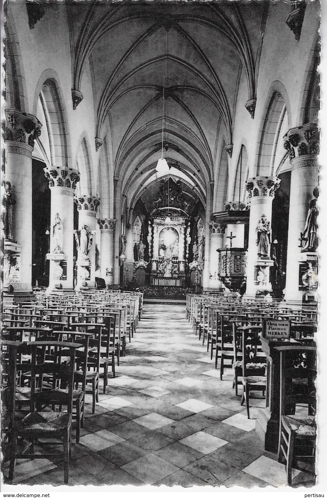 Binnenzicht Kerk Fotokaart - Wommelgem