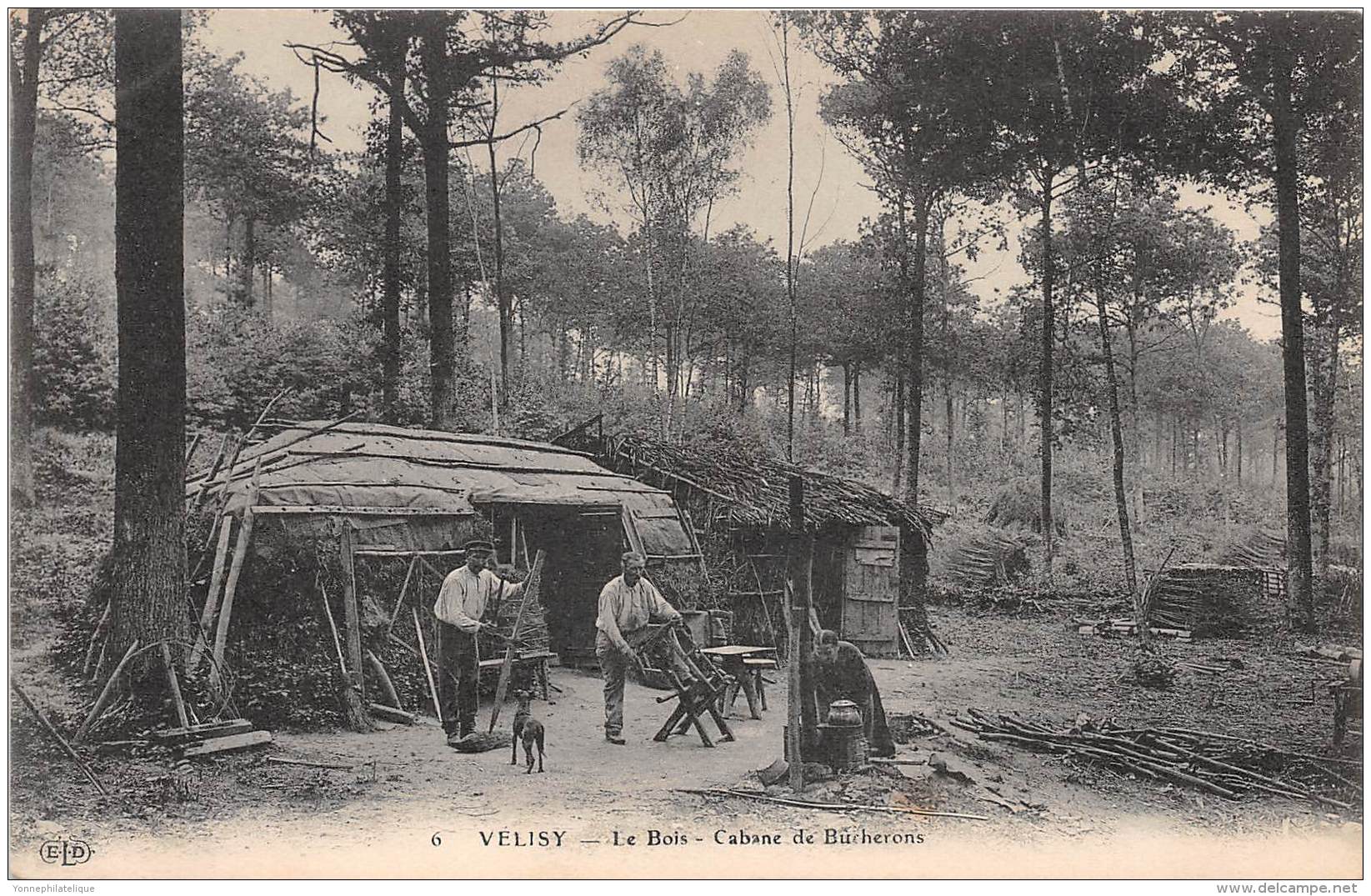 78 - YVELINES / Velizy - Le Bois - Cabane De Bûcherons - Beau Cliché Animé - Velizy