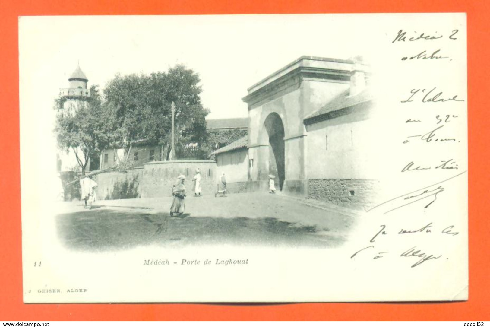 CPA Médéah - Médéa " Porte De Laghouat " Carte Precurseur  - LJCP 19 - Medea