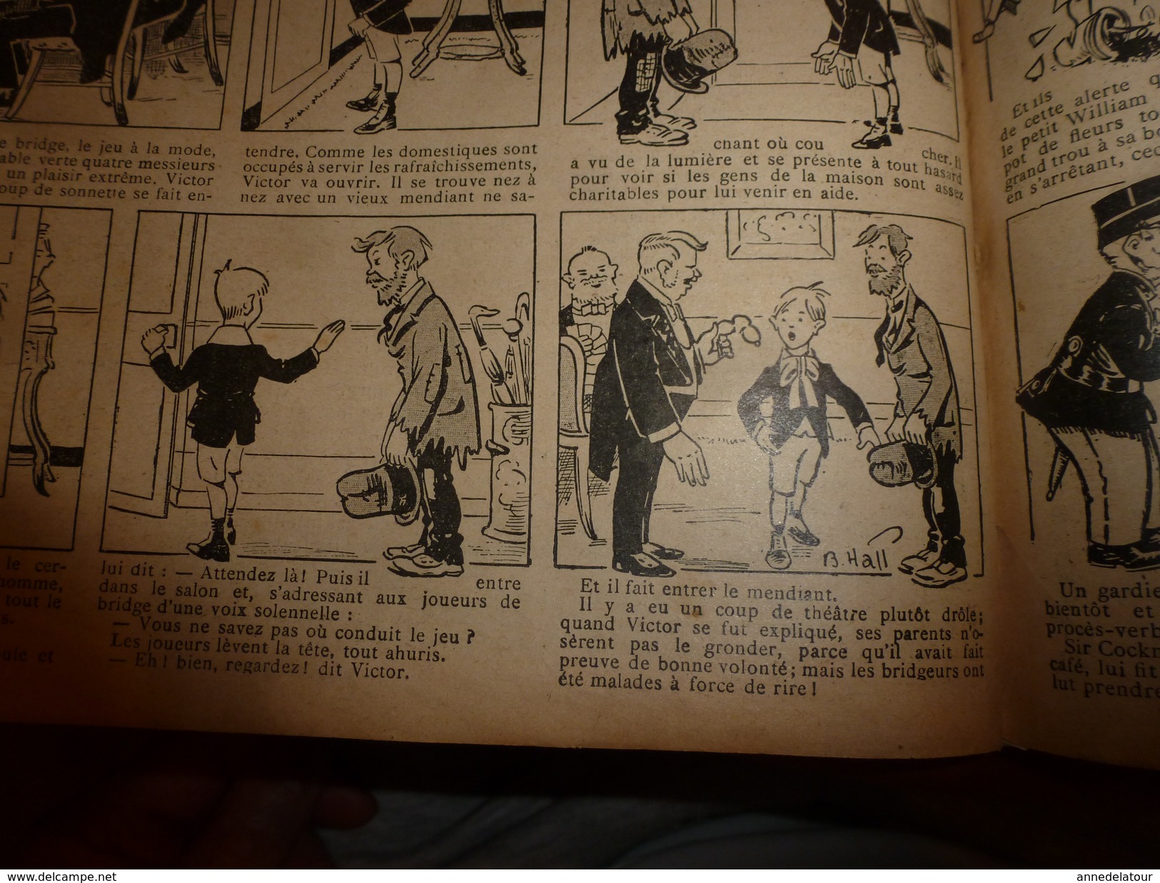 1909 LJDLJ: Suivez-moi, je paie le diner; Classe de farceurs; Bohémiens (à suivre); L'HOMME AUX CHEVEUX légumineux; etc