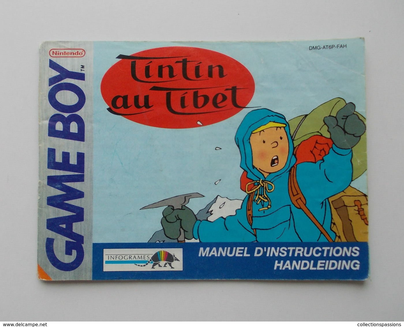 Ancien Jeu Nintendo Game Boy - TINTIN AU TIBET - - Nintendo Game Boy