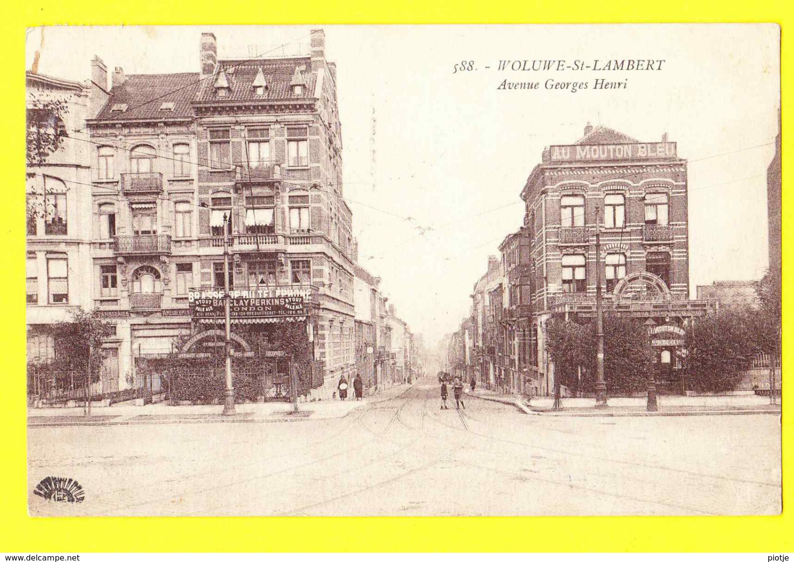 * Sint Lambrechts Woluwe Saint Lambert (Brussel - Bruxelles) * (Henri Georges, Nr 588) Avenue Georges Henri, Brasserie - Woluwe-St-Lambert - St-Lambrechts-Woluwe