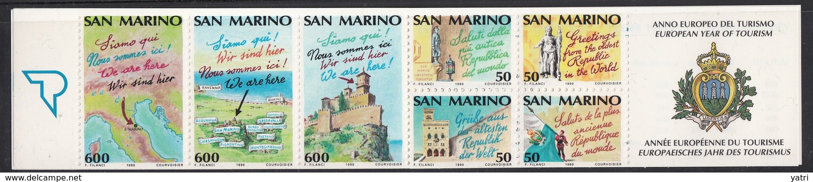 San Marino - Anno Europeo Del Turismo - Libretto N. 2 ** - Booklets