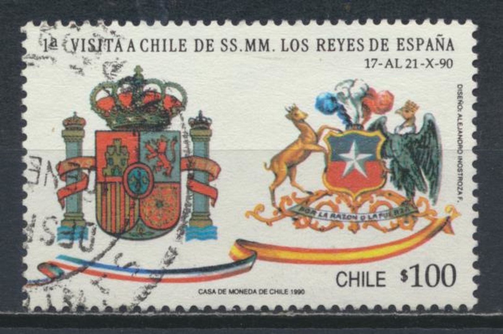 °°° CILE CHILE - Y&T N°1006 - 1990 °°° - Cile