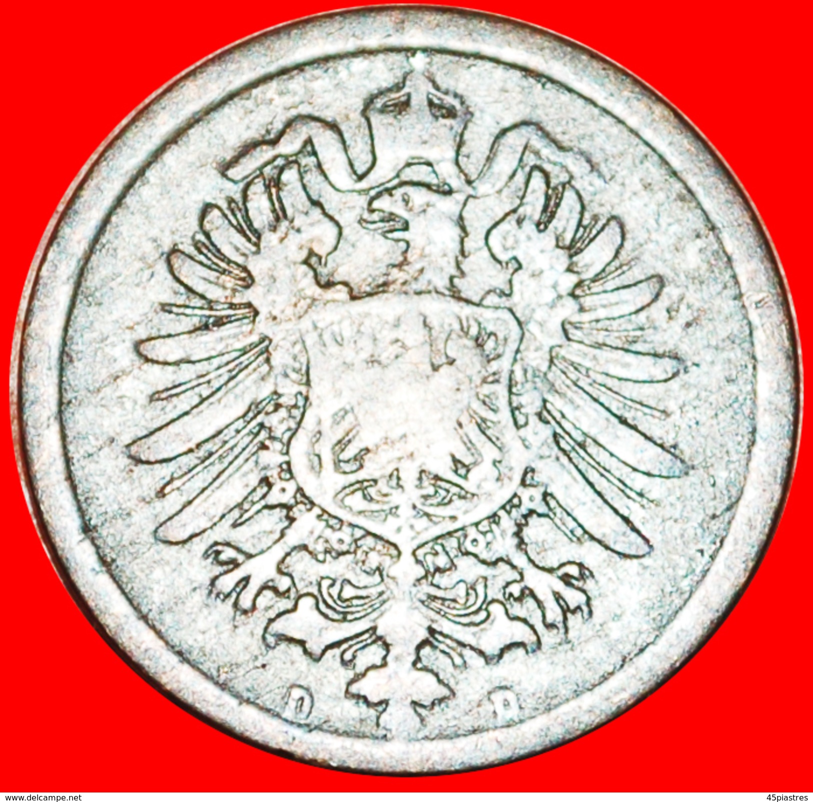 § EAGLE: GERMANY &#x2605; 2 PFENNIG 1876D! LOW START &#x2605; NO RESERVE! Wilhelm I (1871-1888) - 2 Pfennig