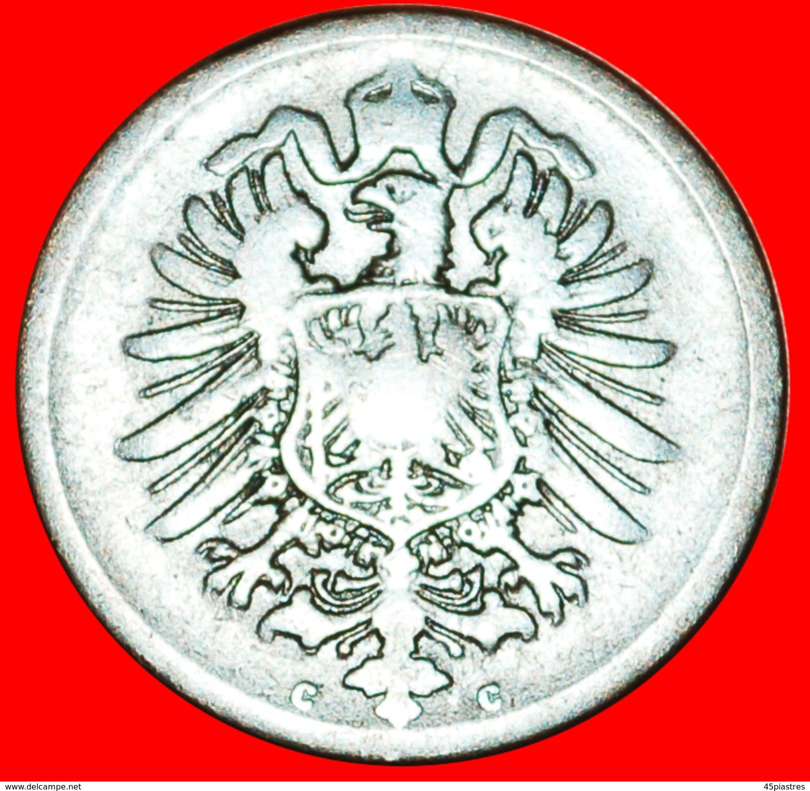 § EAGLE: GERMANY &#x2605; 2 PFENNIG 1876C! LOW START &#x2605; NO RESERVE! Wilhelm I (1871-1888) - 2 Pfennig