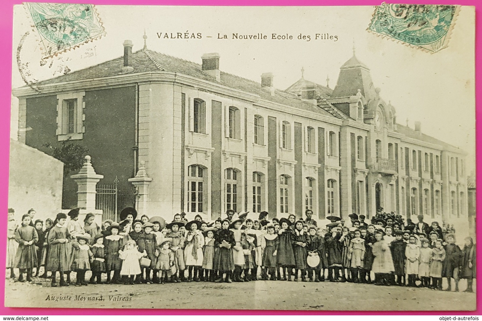 Cpa Valreas Nouvelle Ecole Des Filles 1906 Carte Postale 84 Vaucluse Proche Nyons Visan Bollène Pierrelatte Montelimar - Valreas