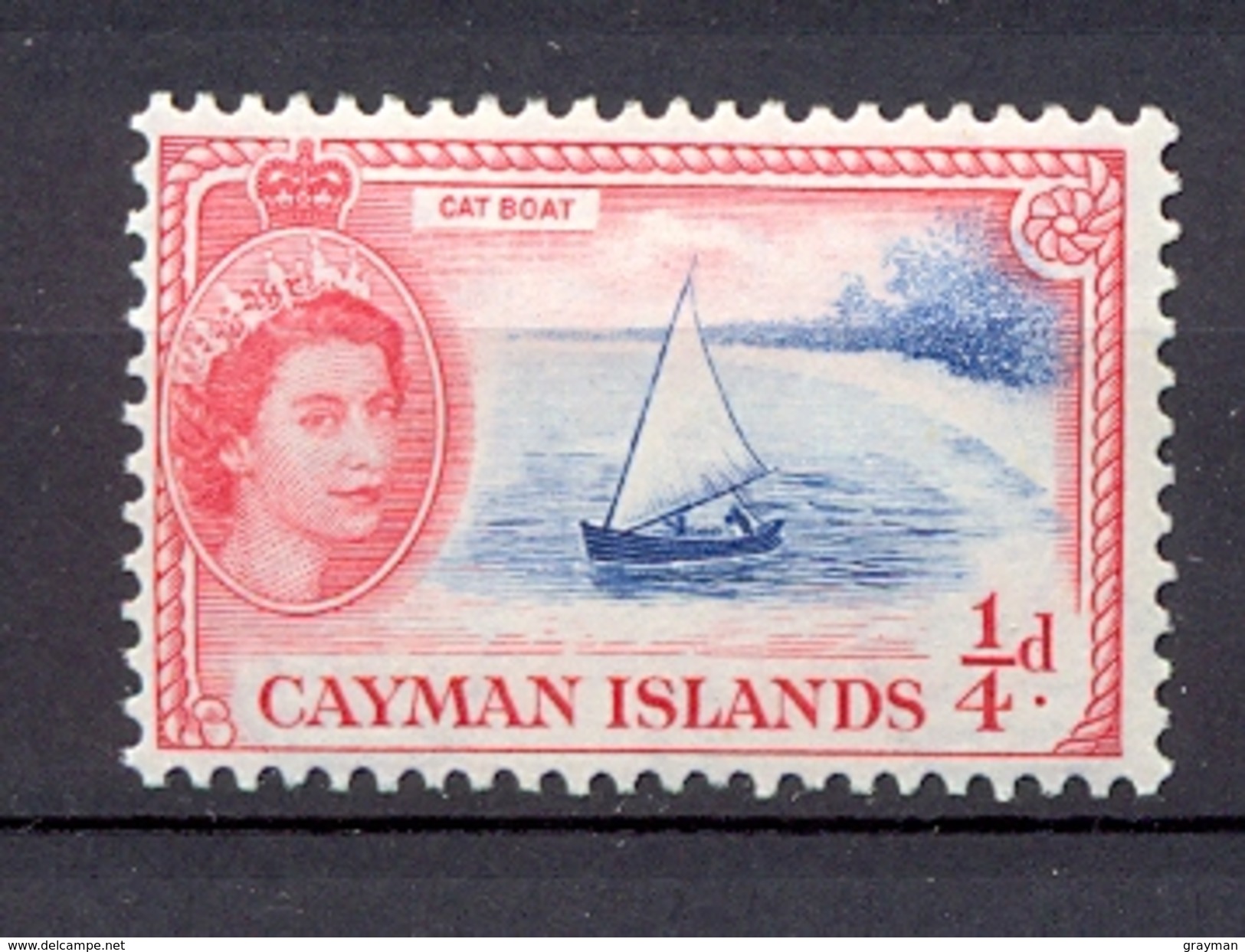 CAYMAN ISLANDS- 1950- Bteau Chat- YT 126  (N) - Cayman (Isole)